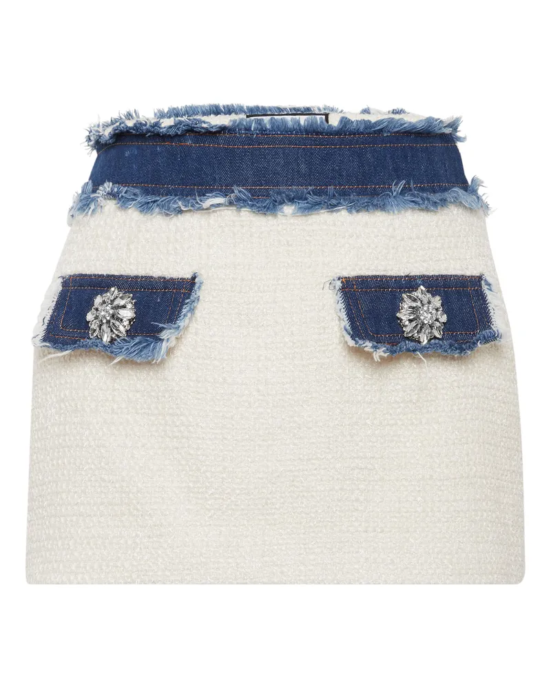 Philipp Plein Minirock Weiß