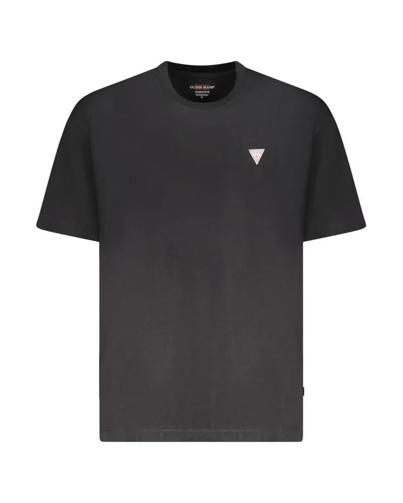 Guess Nero Baumwoll Herren T-Shirt Schwarz