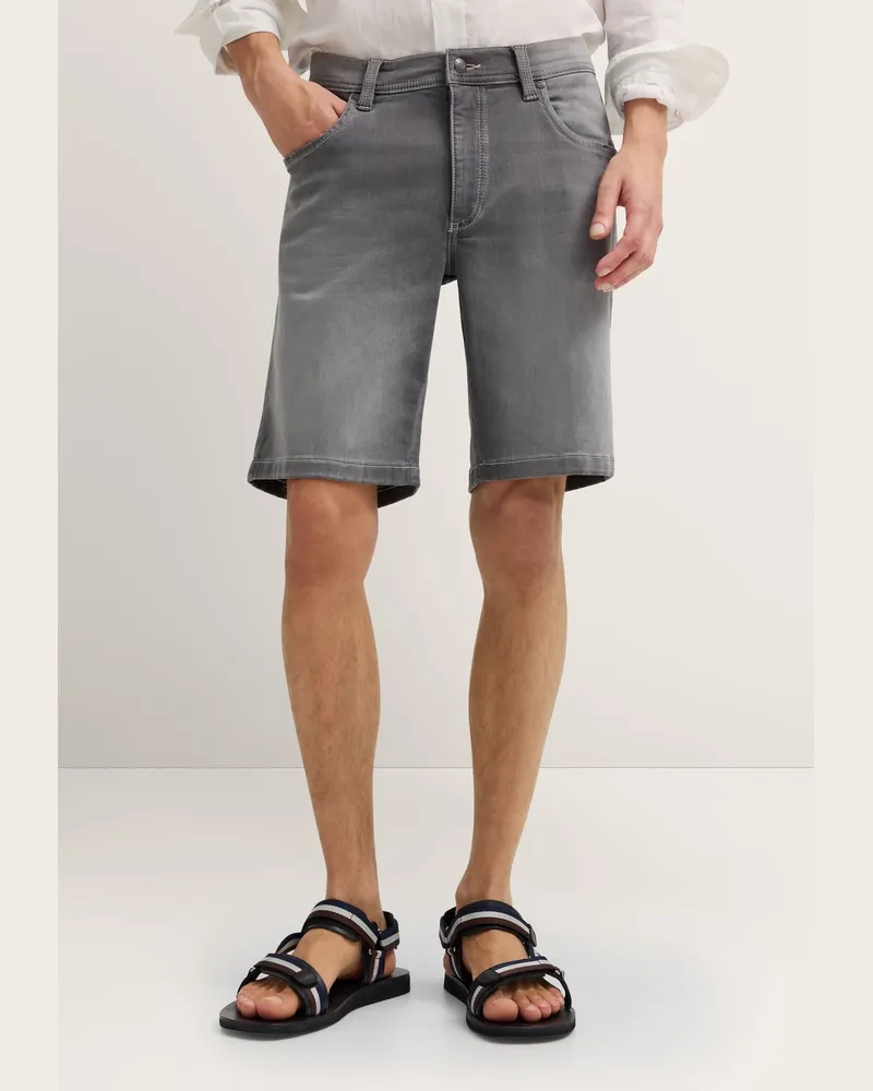 Bugatti Herren Bermuda mit Stretch-Funktion Grau