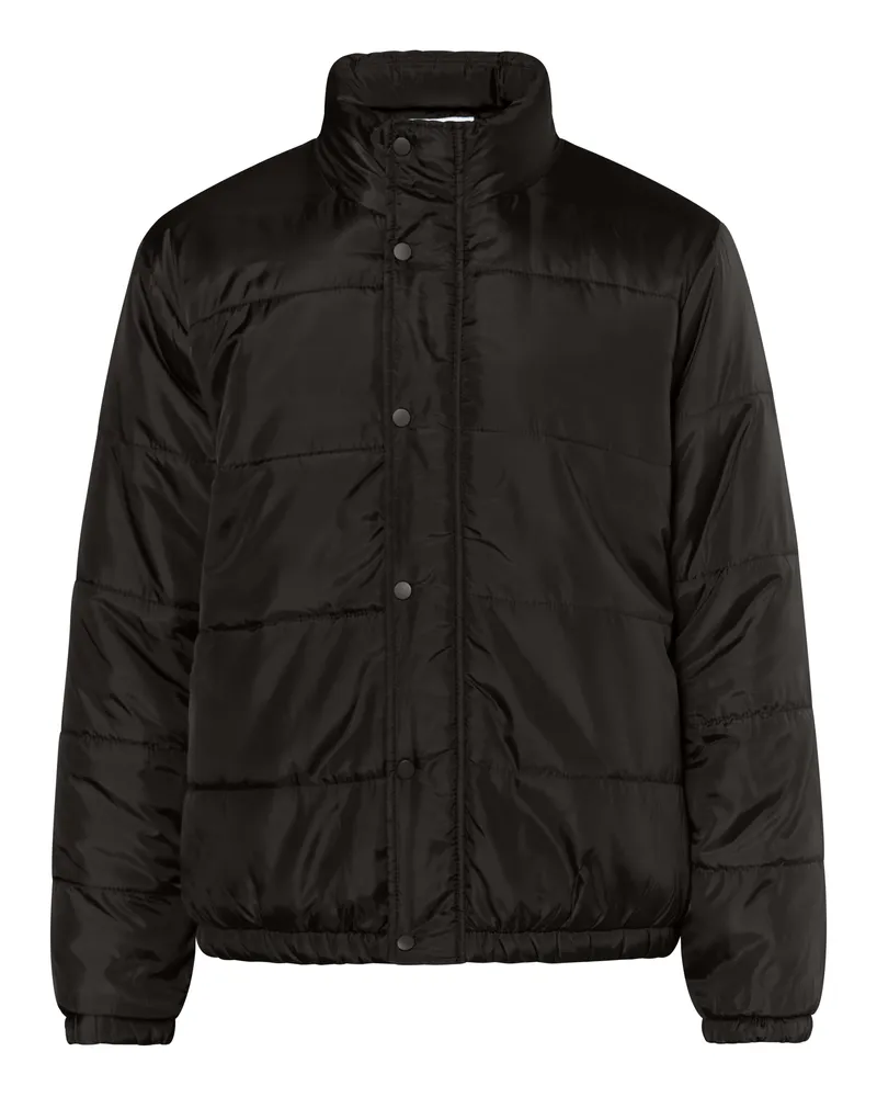 My Mo Leichte Steppjacke Herren Schwarz Schwarz