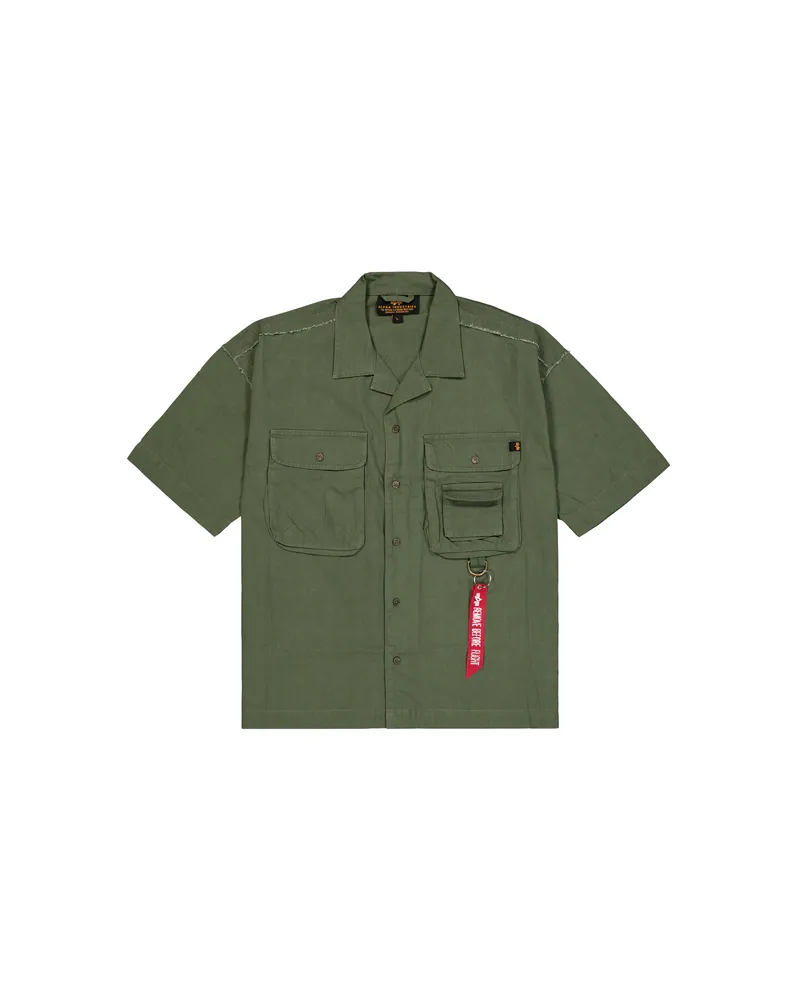 Alpha Industries Aloha Safari-Hemd - Oliv Oliv