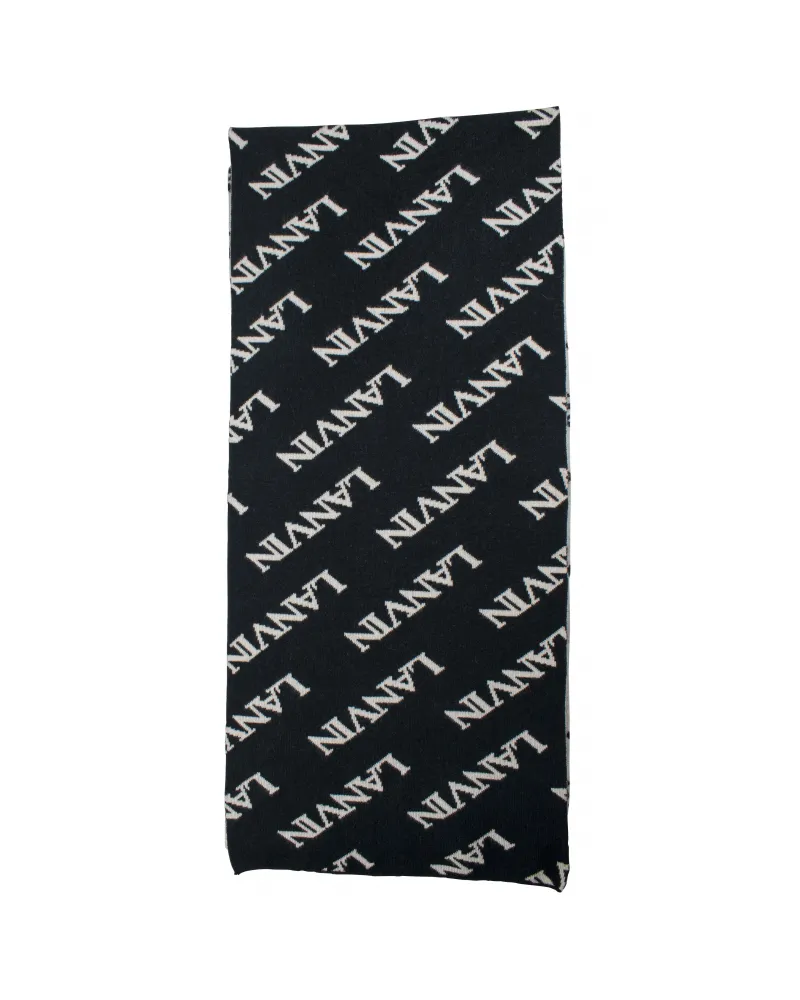 Lanvin Schal Schwarz Schwarz