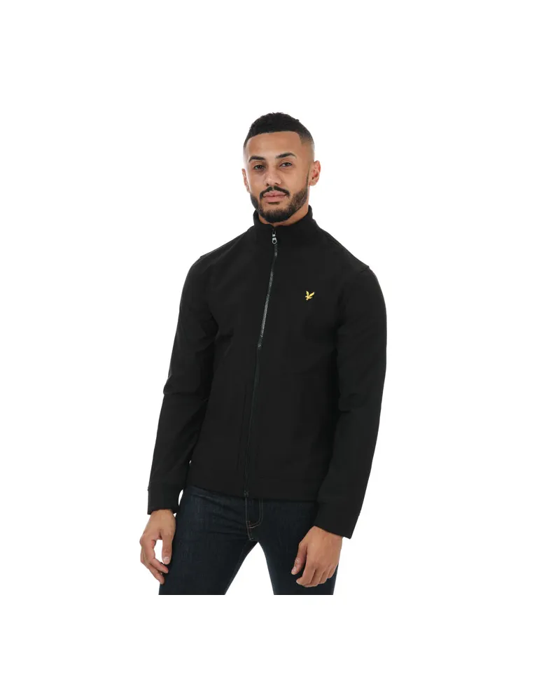 Lyle & Scott Veste Softshell col cheminée Lyle And Scott Pour Homme en Noir Schwarz