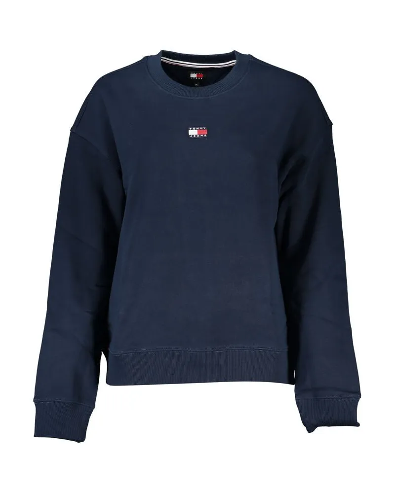 Tommy Hilfiger Blaues Baumwoll Damen Sweatshirt Blau