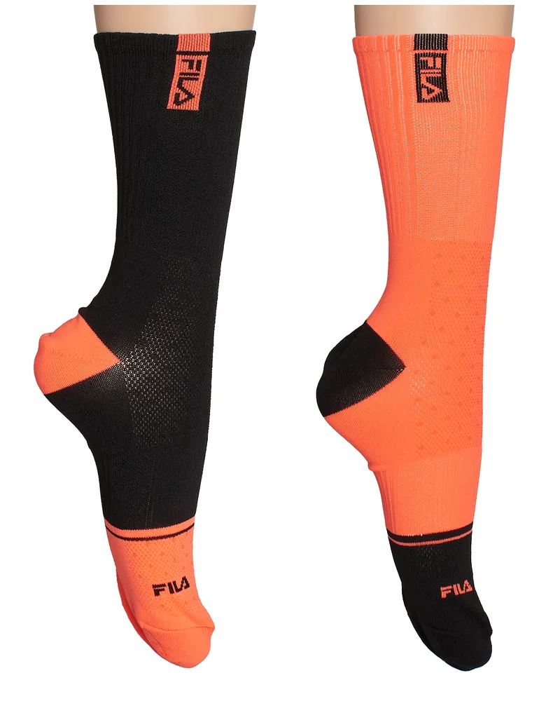 Fila Packung mit 2 Paar langen Fahrradsocken für Herren und Damen F2524 Mehrfarbig