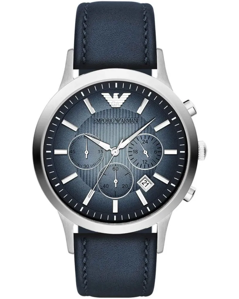 Emporio Armani AR2473 Renato Chronograph Herrenuhr Blau
