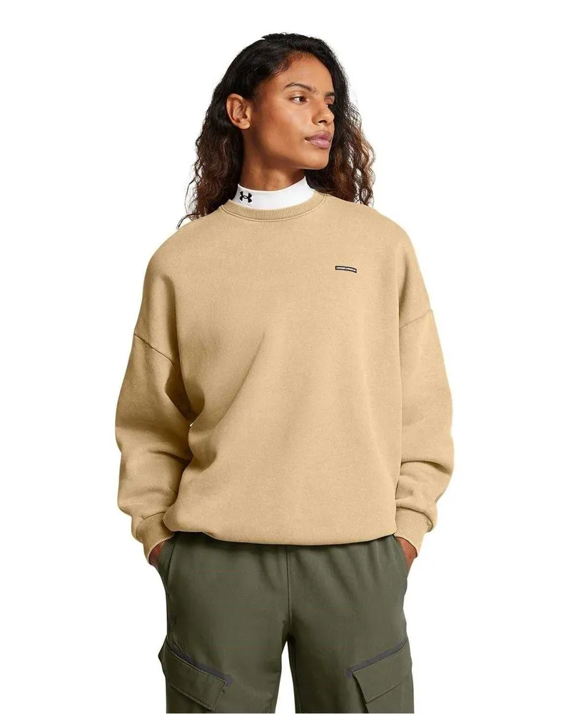 Under Armour Sweatshirt für Herren/Damen Unisex, Rundhalsausschnitt, Übergroß (Braun Braun