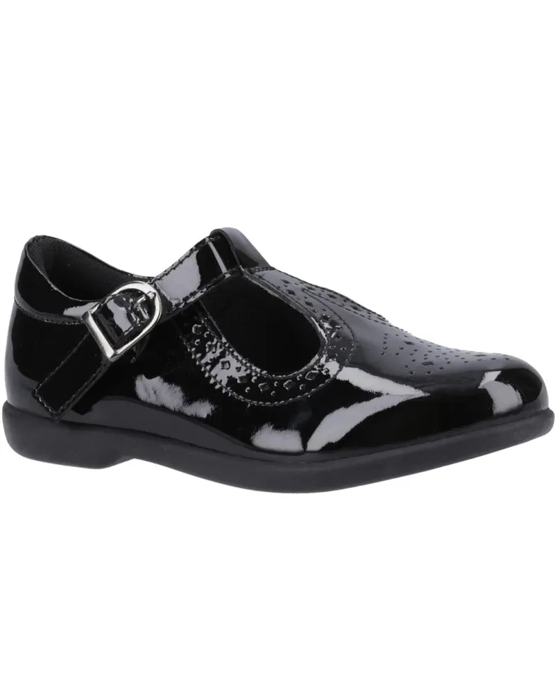 Hush Puppies BRITNEY PATENT Mädchen Schuhe Schwarz Schwarz