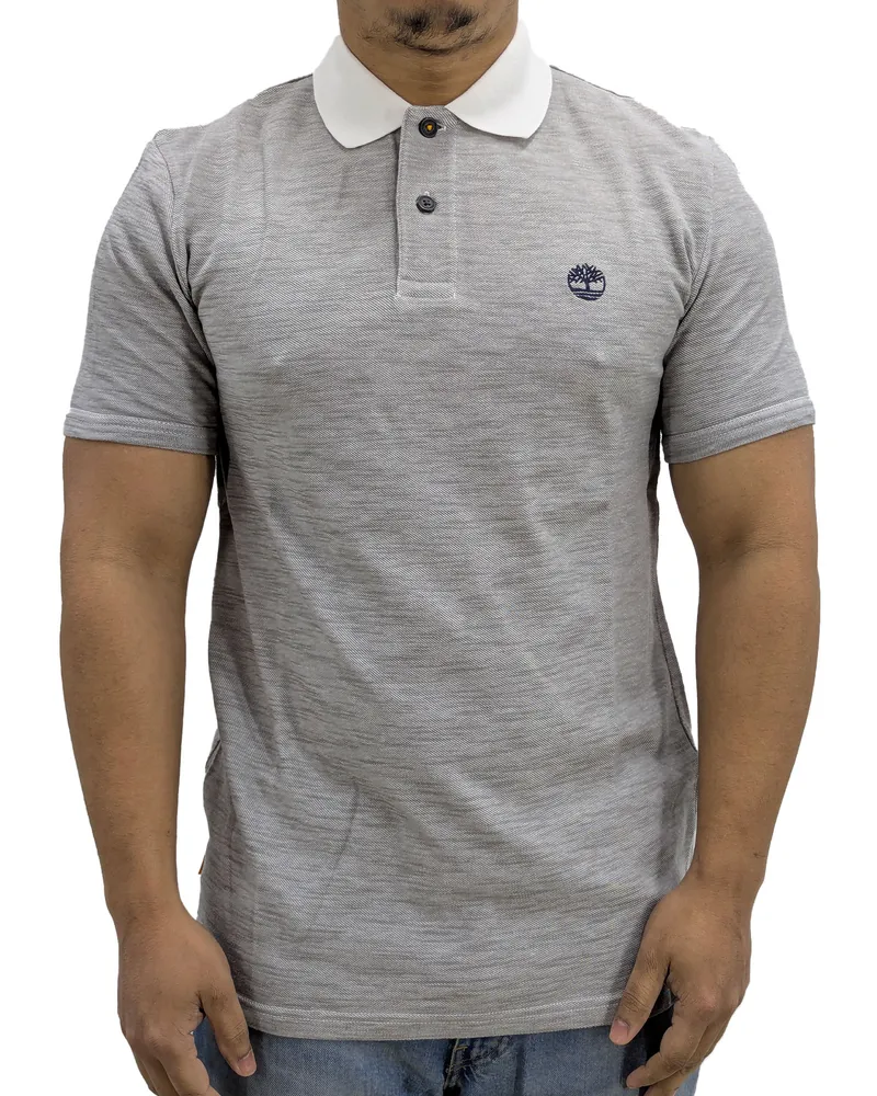 Timberland Herren Poloshirt Summer SS Club Pique Top Grau