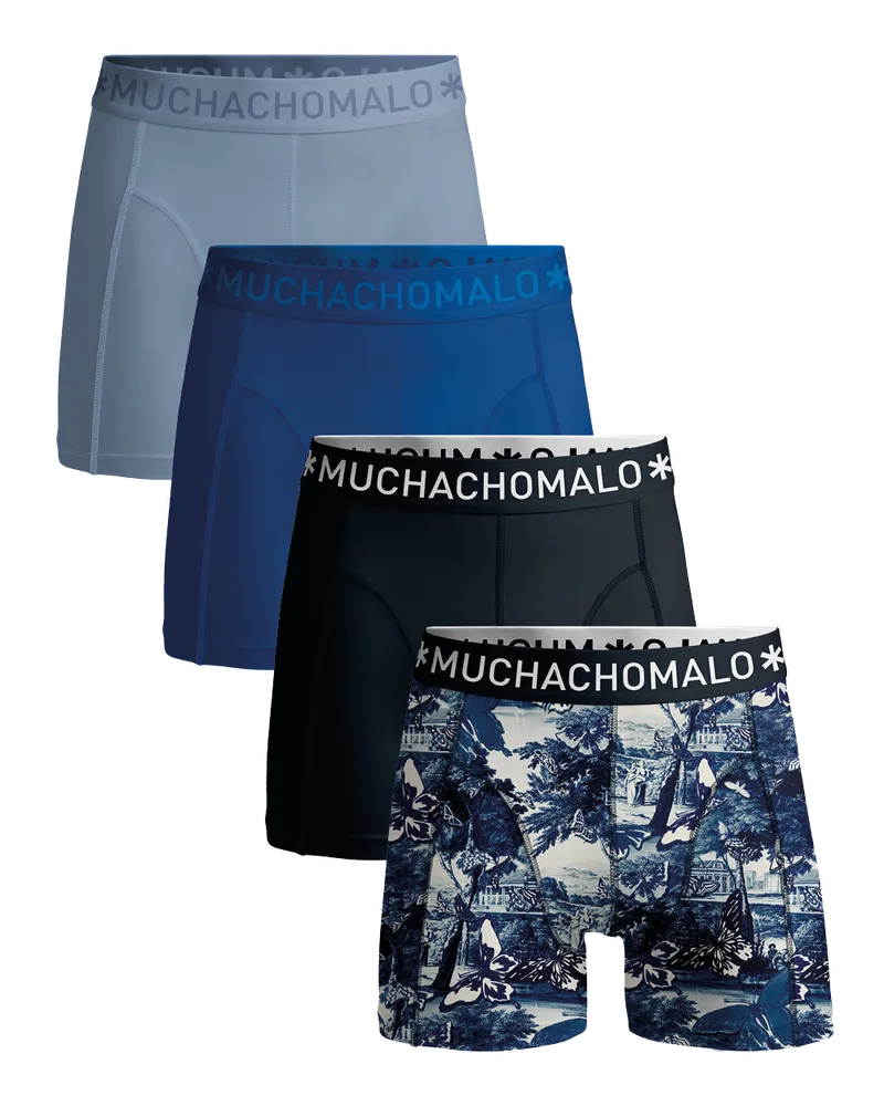Muchachomalo Herren Boxer Shorts - 4er Pack - Herren Unterwäsche Mehrfarbig