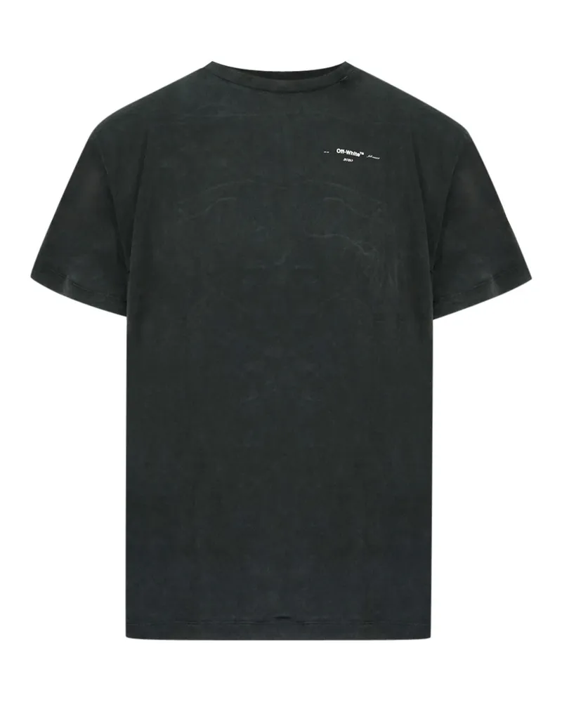 OFF-WHITE Scribble Arrow Logo T-Shirt, faded - Schwarz Schwarz