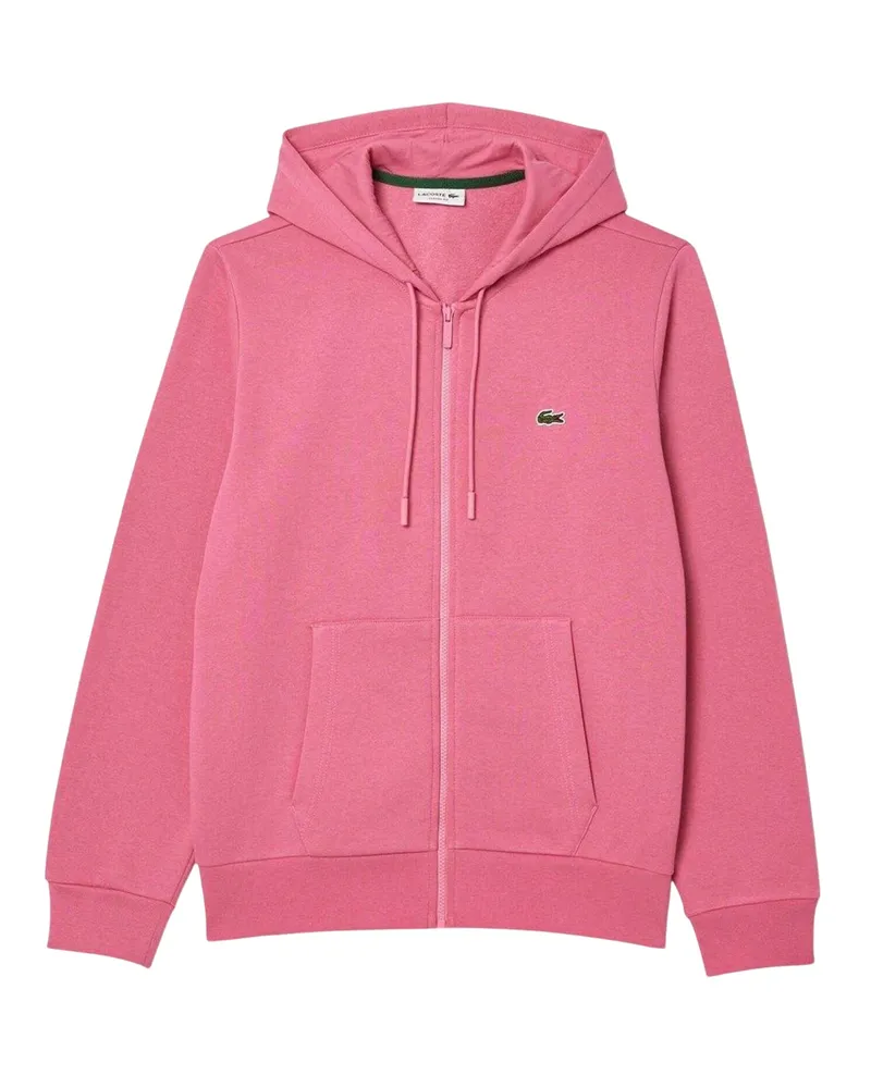 Lacoste Hoodie mit durchgehendem Reißverschluss für Herren, Jerseyware (Pink Rosa