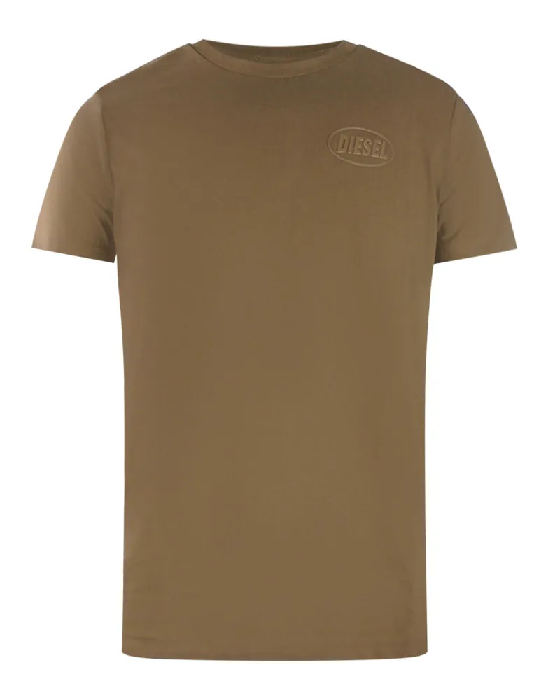 Diesel Monotones Logo-T-Shirt - Braun Braun