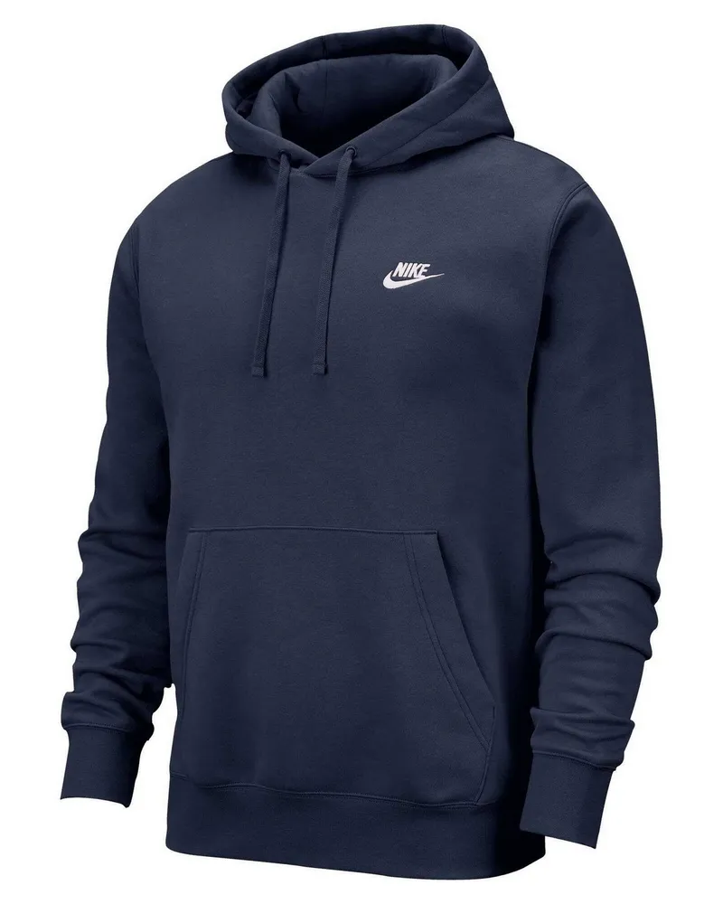 Nike Sportswear Club" Kapuzenpullover für Herren/Damen Unisex (Mitternachtsblau/Weiß Marineblau