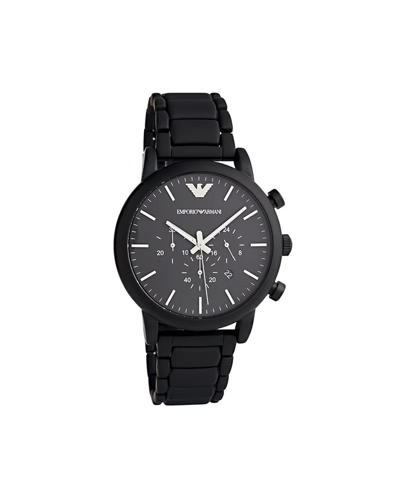 Emporio Armani Luigi Herrenuhr schwarz AR1895 Schwarz