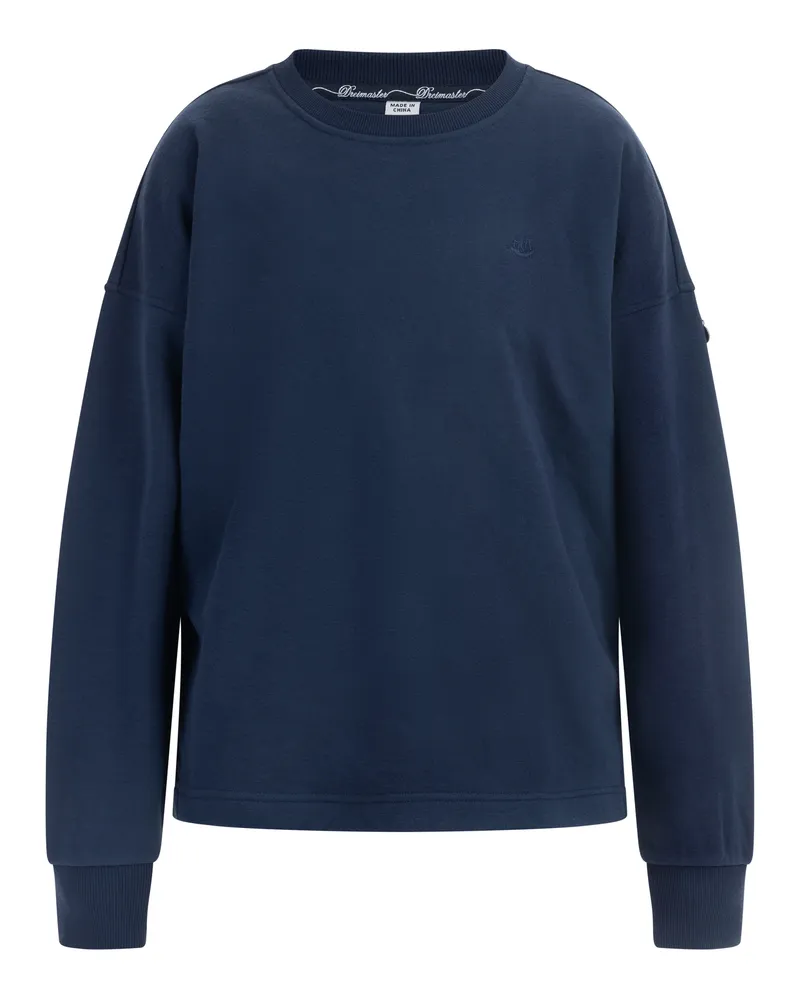 DreiMaster Oversize Sweatshirt Damen Marine Marineblau
