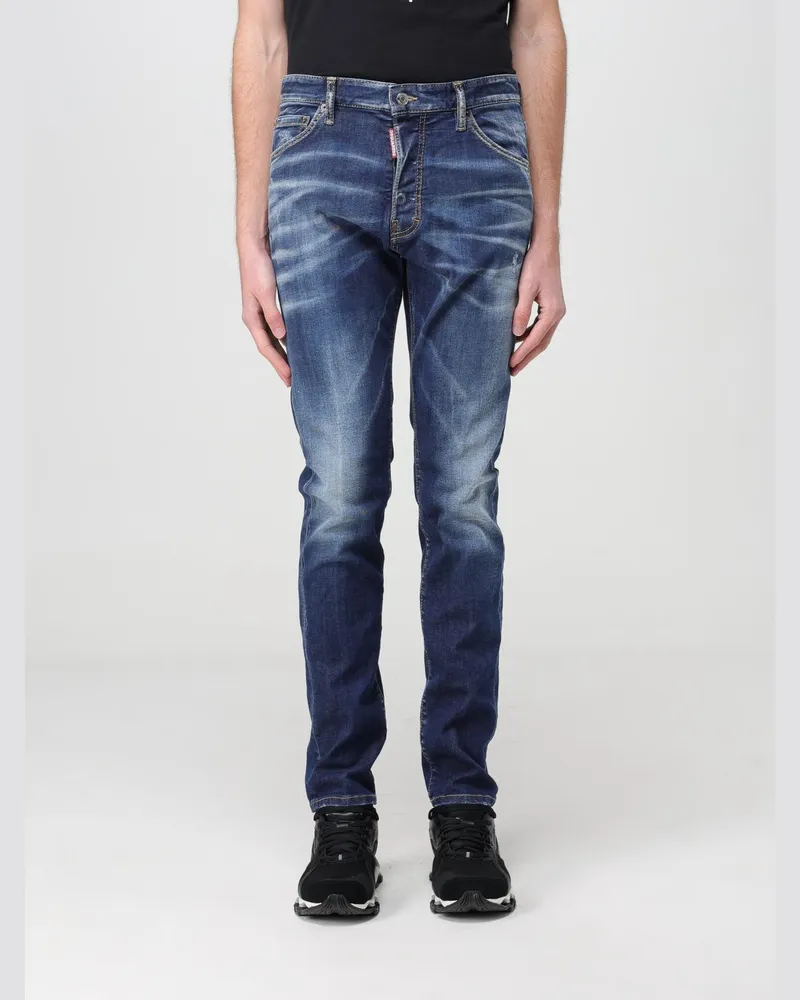 Dsquared2 Skater Cool Guy Verwaschene Jeans Dunkelgrau
