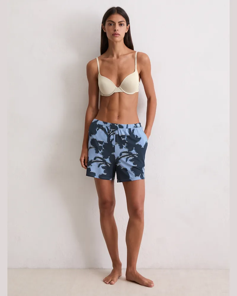 Marc O'Polo Pyjamashorts Mix N Match Cotton Modal Blau