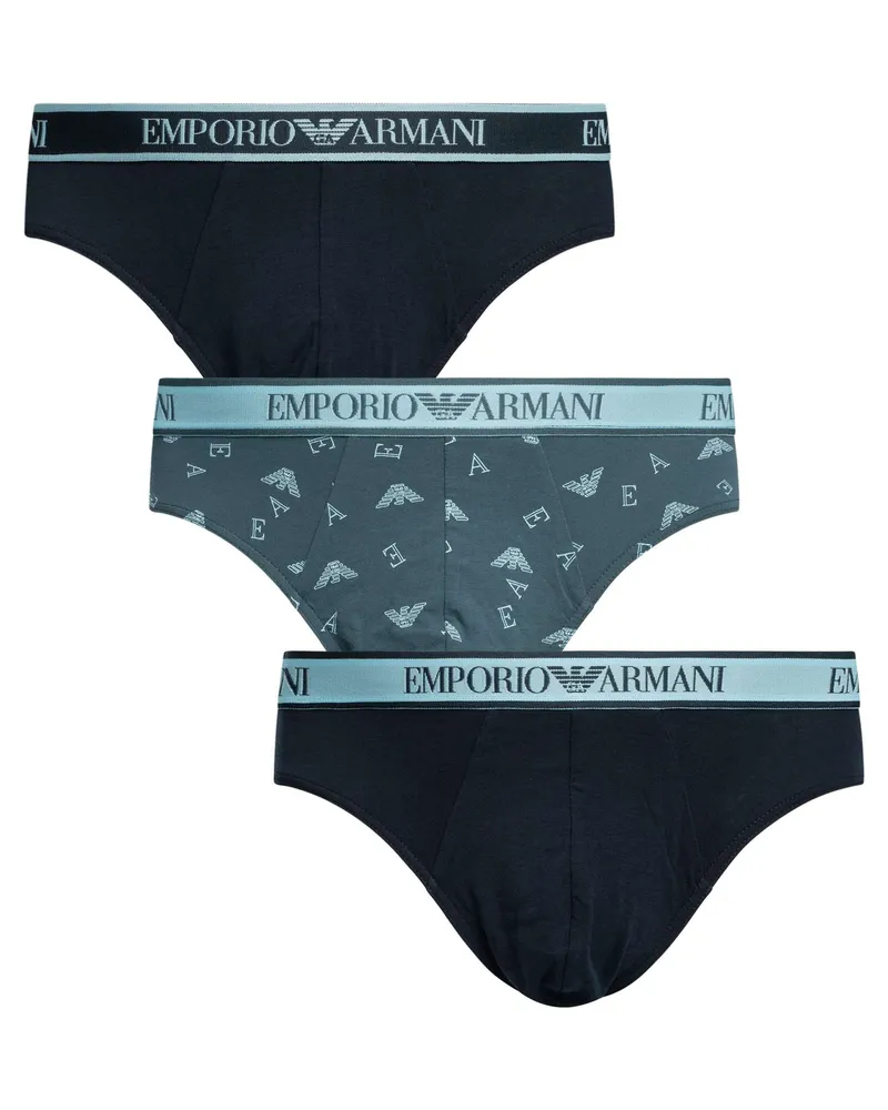 Emporio Armani 3 Pack Briefs, Mehrfarbig Mehrfarbig