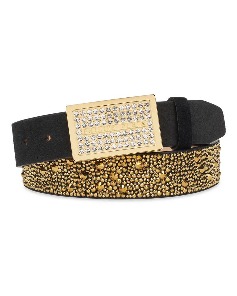 Philipp Plein Gürtel Leopard Schwarz