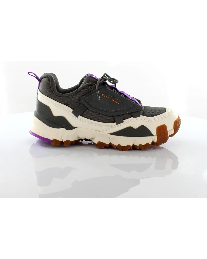 Puma Trailfox -Überladung MTS Gray Purple Low Schnüren -UP -Trainer 370772 03 Grau