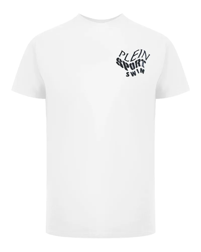 Philipp Plein Kurzarm-T-Shirt in Weiß Weiß