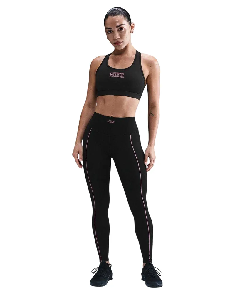 Nike Strumpfhosen für Damen (Schwarz/Pink Schwarz