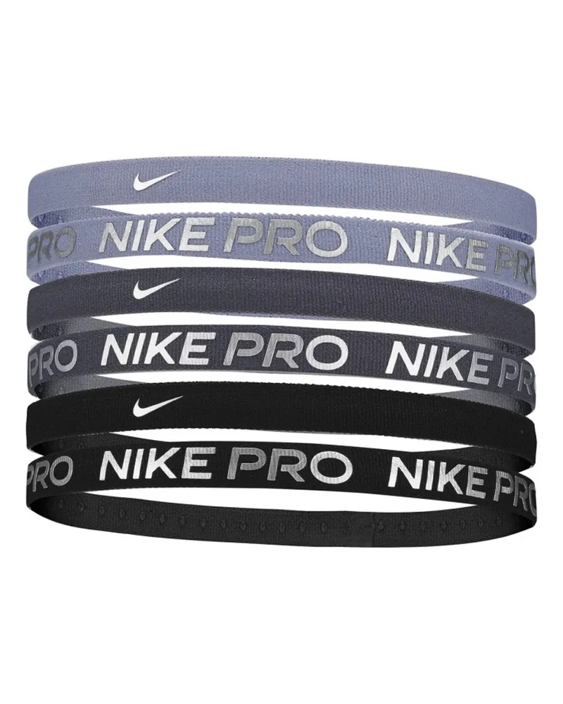 Nike Flex Classic" Stirnband, Metallic (6er-Pack) (Schwarz/Dunkelgrau/Violett Metallic Schwarz