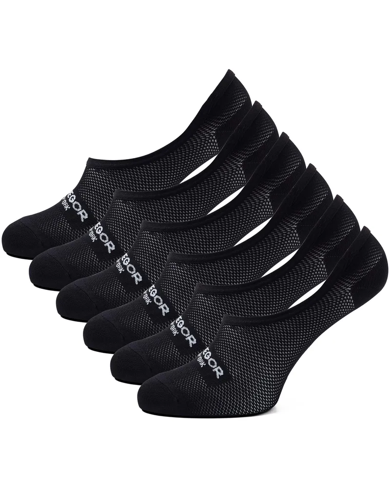 McGregor Footies Black 6er-Pack Schwarz