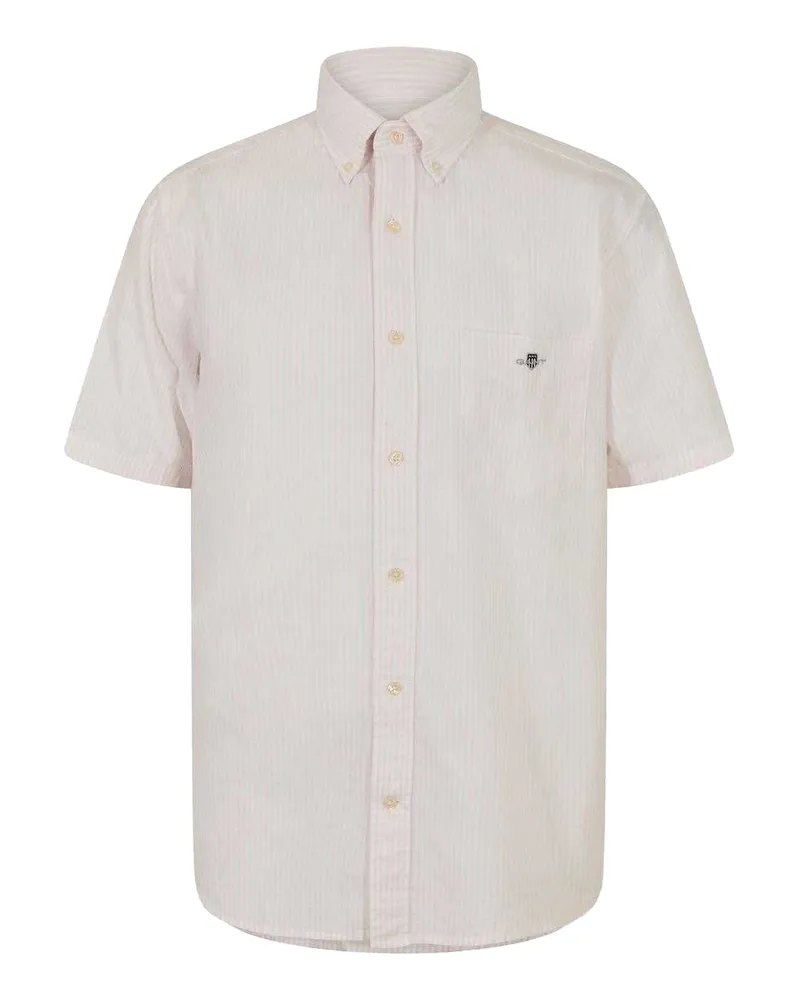 Gant Button-Down-Hemd für Herren, kurzärmlig (Hellrosa Rosa