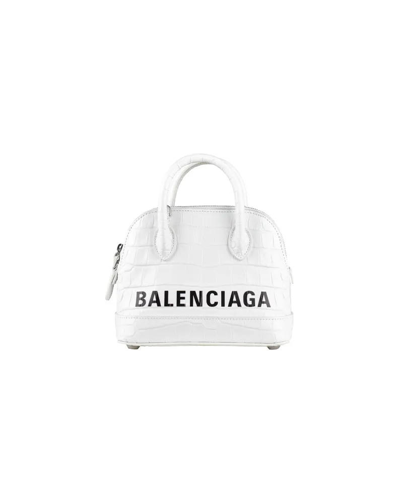 Balenciaga Ville Handtasche Weiß Weiß