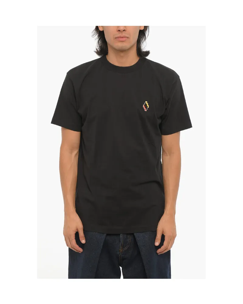 Marcelo Burlon | County of Milan Baumwoll-T-Shirt mit Rundhalsausschnitt - Schwarz Schwarz