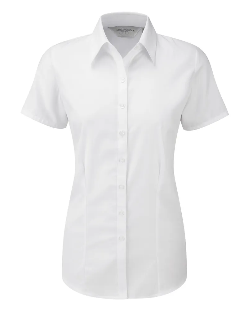 Russell Athletic Russell - Bluse mit kurzen Ärmeln - Damen (Weiß Weiß