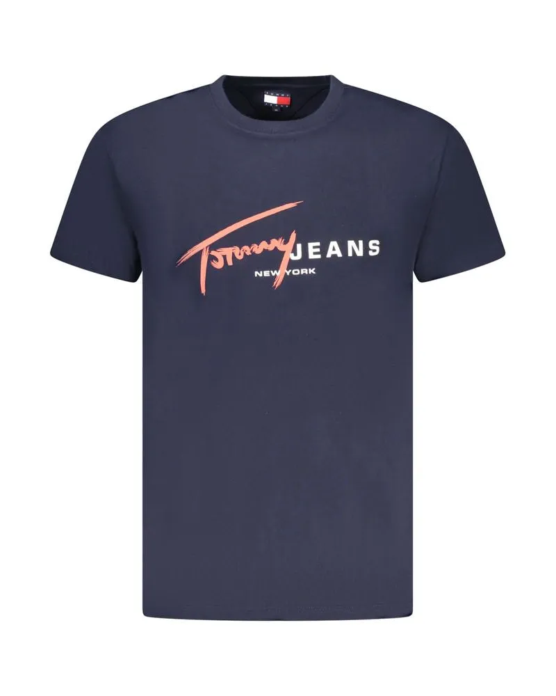 Tommy Hilfiger Baumwoll‑Herren-T-Shirt - Blau Blau