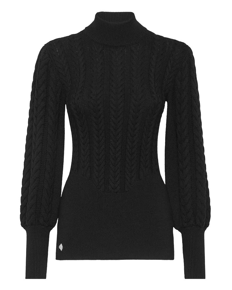 Philipp Plein Rollkragenpullover Schwarz