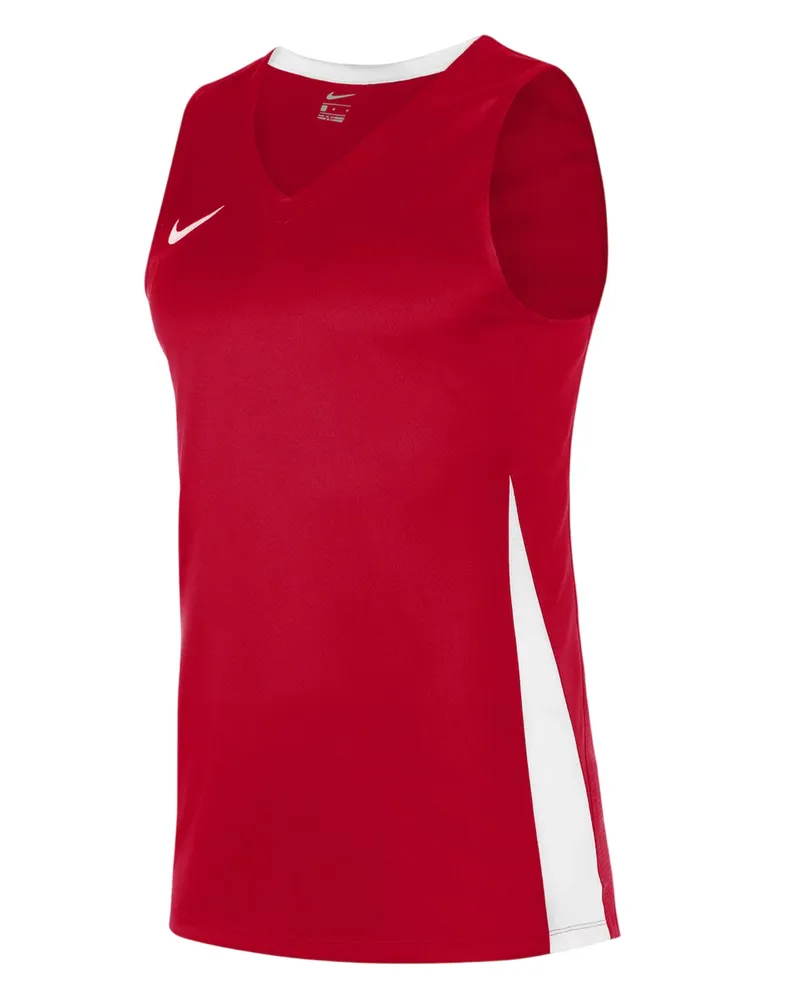 Nike Trikot für Damen, Ärmellos (Universitäts-Rot/Weiß Dunkelrot