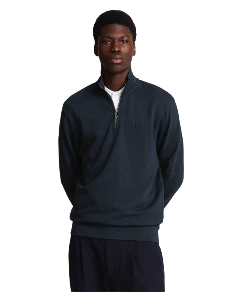 Lyle & Scott Sweatshirt für Herren, Reißverschluss (Dunkel-Marineblau Marineblau