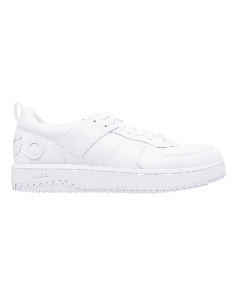 HUGO BOSS Kilian" Seitenlogo Sneaker für Herren, Flach (Weiß Weiß