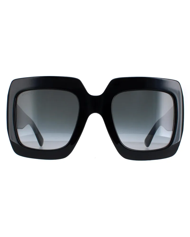 Gucci Square Womens Schwarz Grau GG0053SN Schwarz