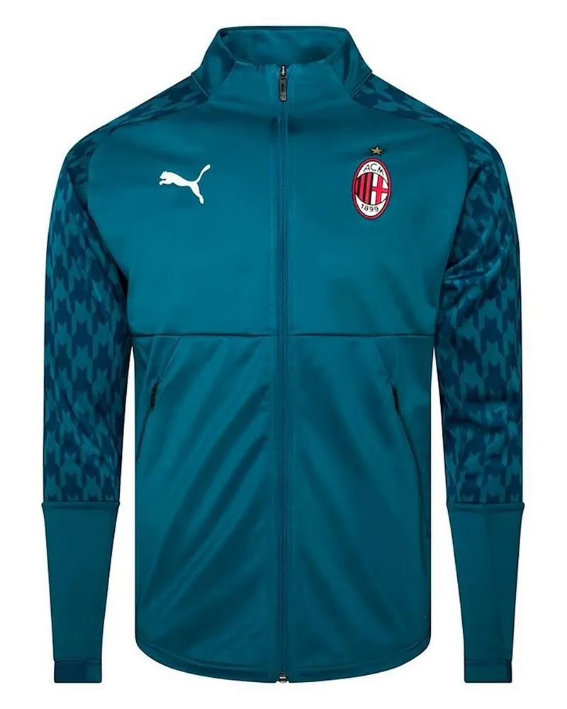 Puma A. C. Mailand 1899 Langarm Zip Up Blue Mens Track Jacke 758235 03 Blau