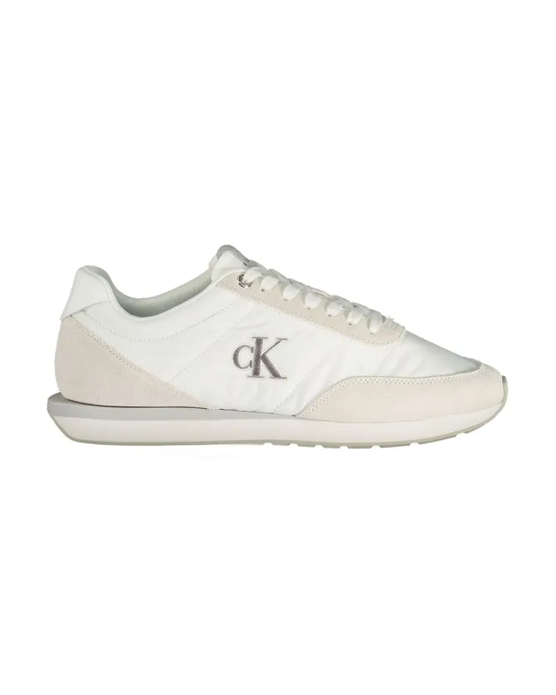 Calvin Klein Weiße Recycelte Polyester Herren Sneaker Weiß