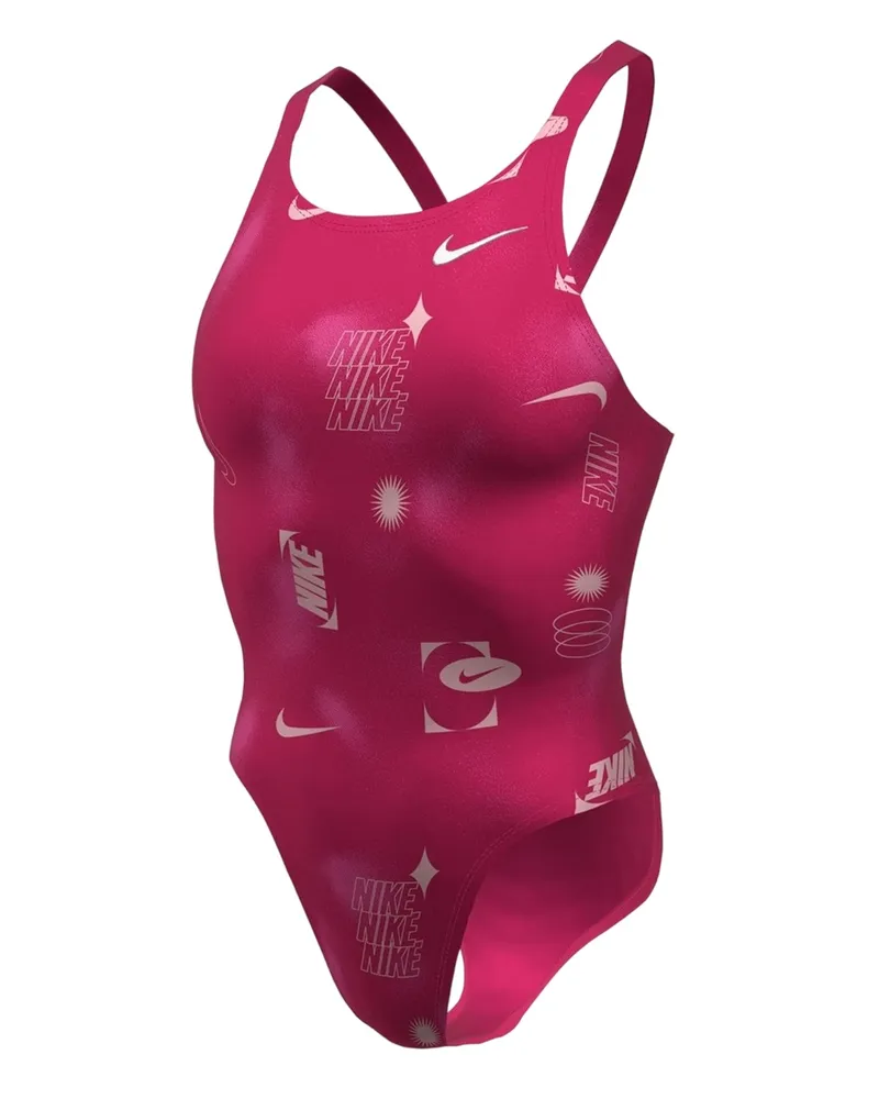 Nike Badeanzug für Damen, Anliegende Passform (Binsen Rosa