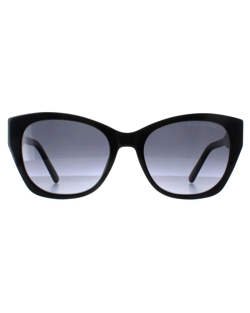 Marc Jacobs MARC 732/S 807 9O glÃ¤nzende schwarze dunkelgraue Sonnenbrille mit Farbverlauf Schwarz