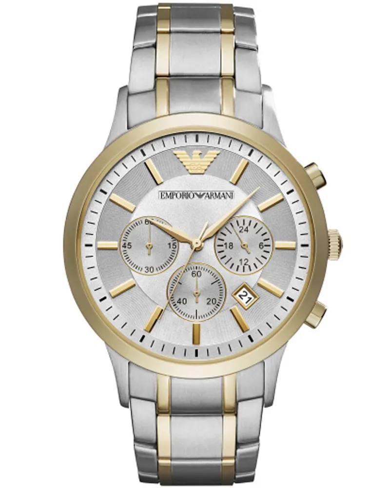 Emporio Armani Chronograph Herrenuhr AR11076 Silber