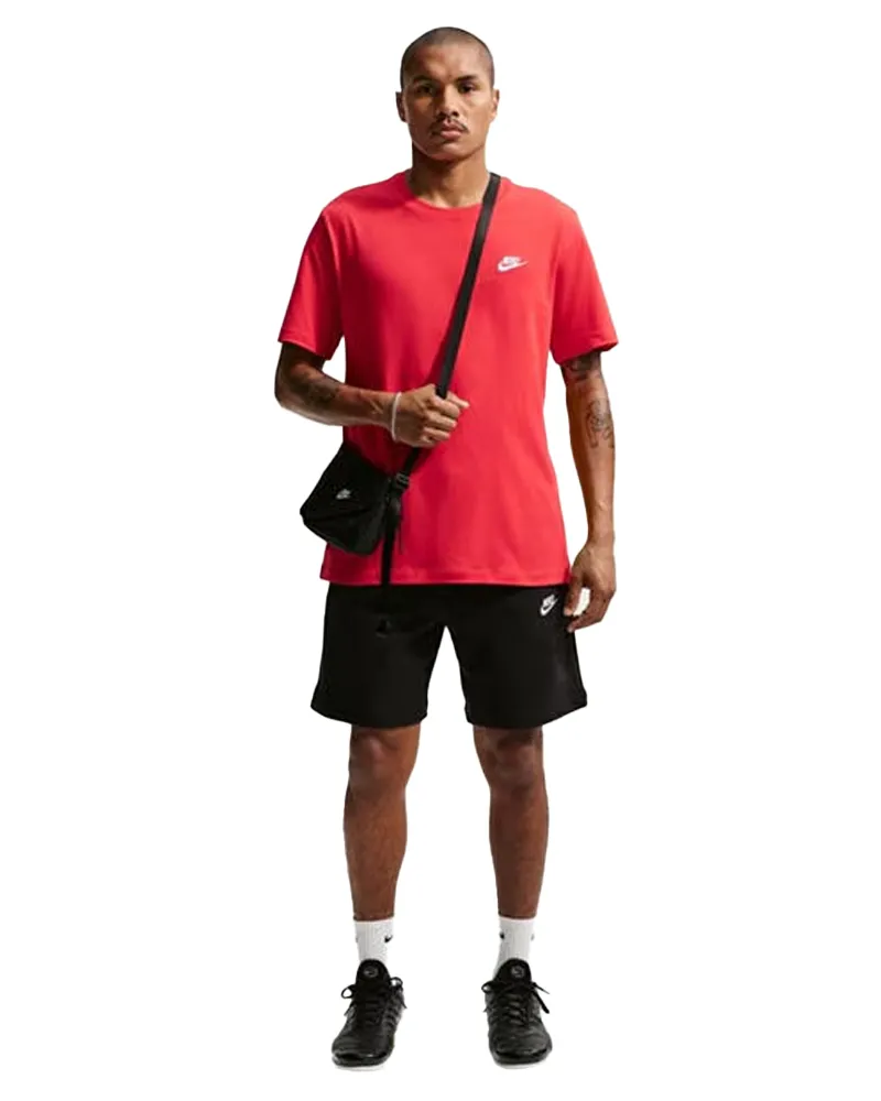 Nike Club" T-Shirt für Herren (Rot/Weiß Rot