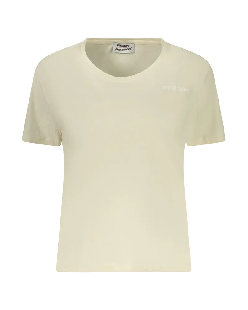 Freddy Beige Baumwoll Damen T-Shirt Beige