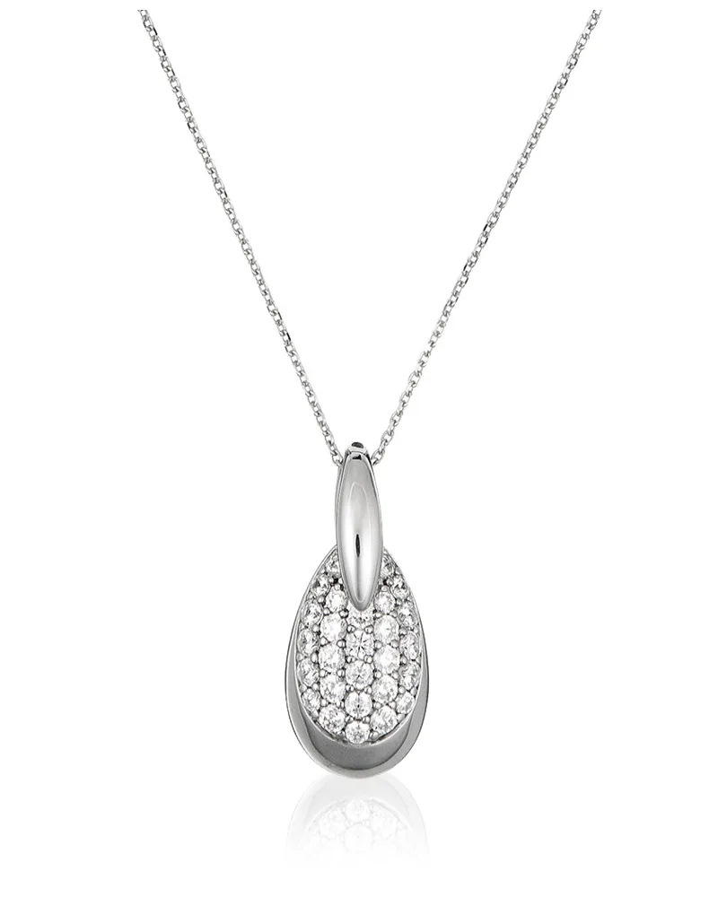 Orphelia Damen-Kette aus 925er Sterlingsilber mit Anhänger – Silber ZH-4771 Silber
