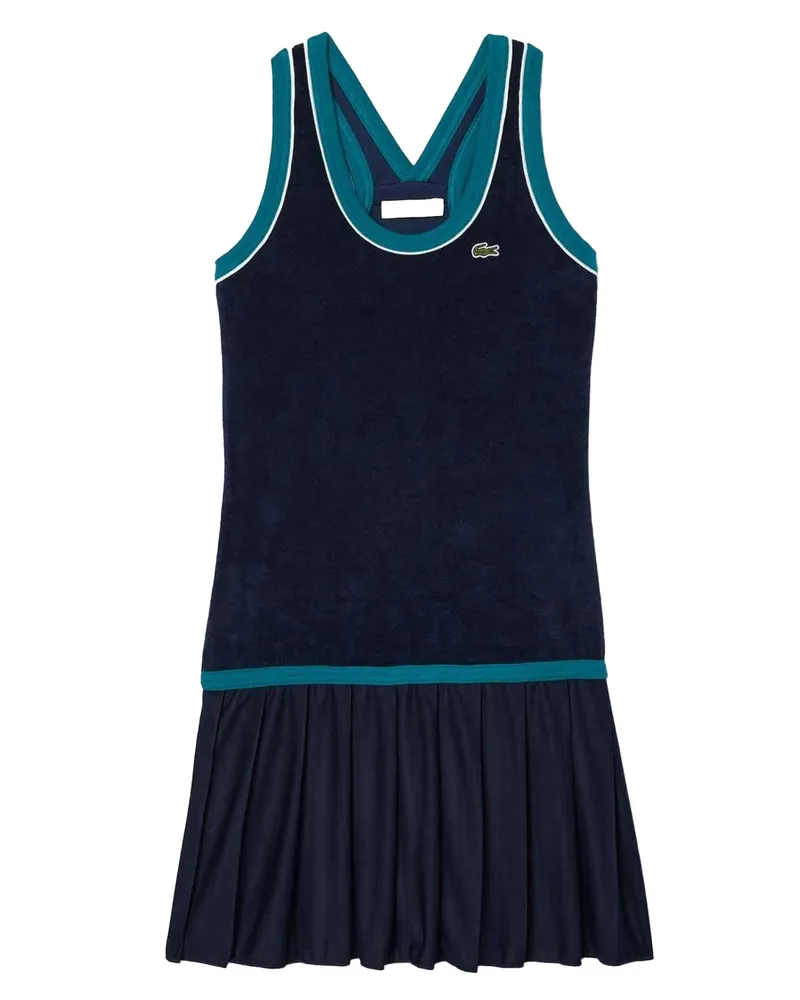 Lacoste Kleid Gekreuzte Rückenträger für Damen (Blau Blau