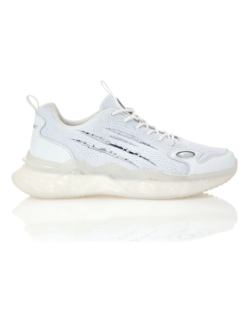 Philipp Plein Runner Sneaker Tiger Scratch Weiß