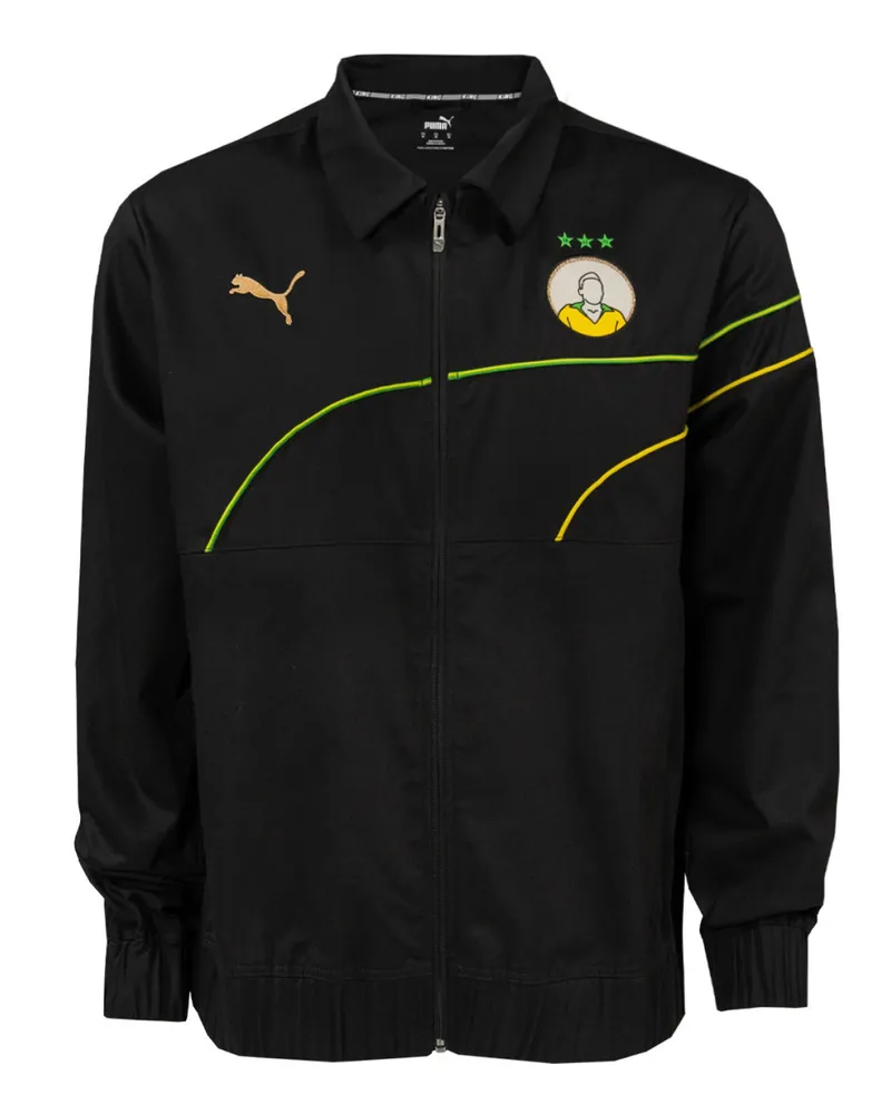 Puma King Pelé Herren schwarze Jacke Schwarz